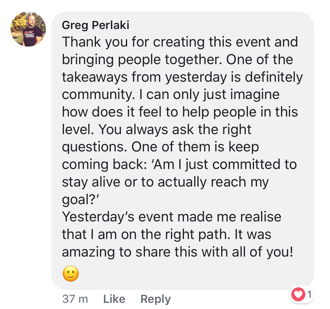 Greg Perlaki on consiouc meet up